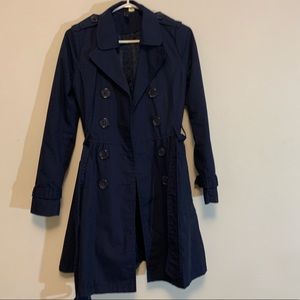 Navy trench coat